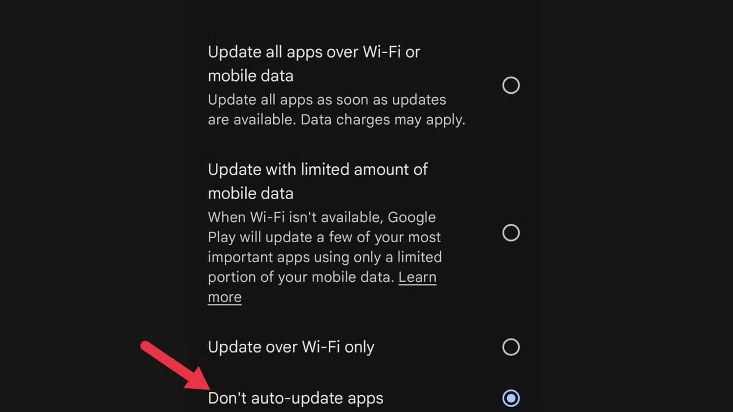 automatic-app-updates-step-5-2 10 إعدادات على أندرويد يجب تعطيلها دائمًا لحماية الخصوصية وتحسين الأداء