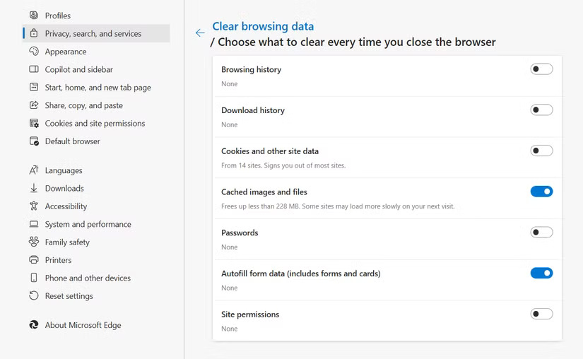 automatic-clear-browsing-data-microsoft-edge 6 ميزات أمان في متصفح Microsoft Edge لا غنى عنها لحماية بياناتك