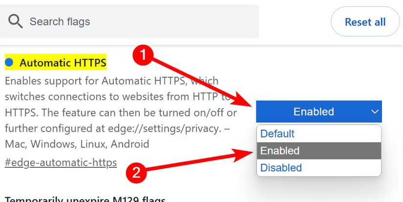 automatic-https-enable-microsoft-edge 6 ميزات أمان في متصفح Microsoft Edge لا غنى عنها لحماية بياناتك