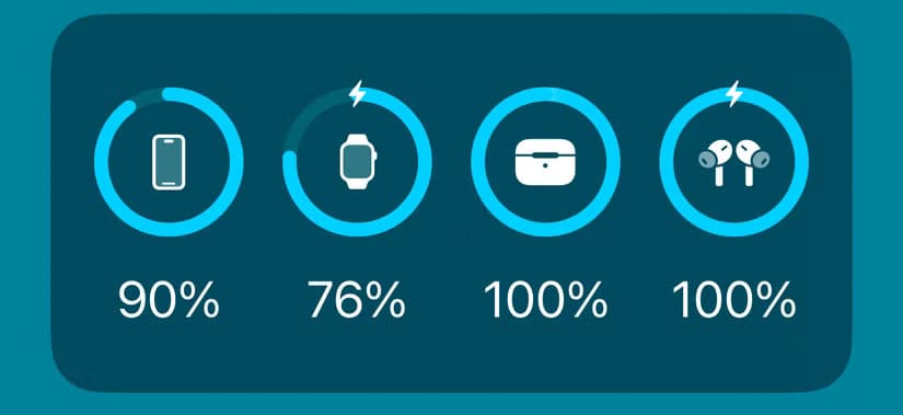 batteries-widget-on-iphone 10 نصائح لتوفير الوقت عند استخدام iPhone ستجعل يومك أسهل
