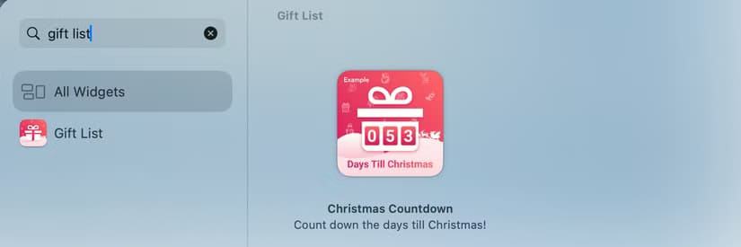 christmas-countdown-widget-in-widget-picker-on-a-mac كيفية إضافة لمسات من البهجة لجهاز Mac في موسم العطلات