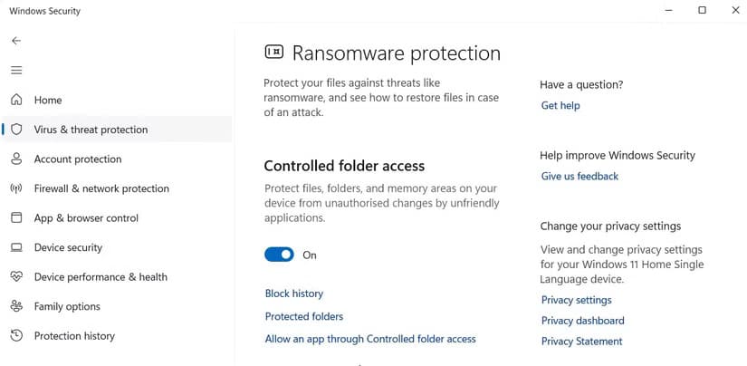 controlled-folder-access-option-addition-settings طريقة استخدام ميزة الوصول المُتحكم إلى المجلد في Windows 11 لحماية بياناتك