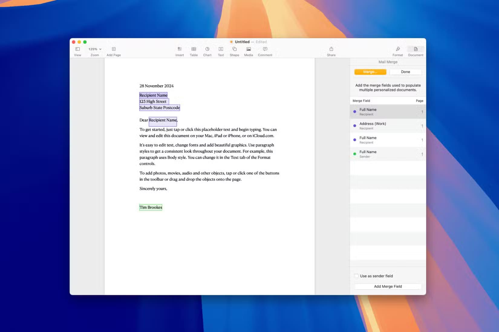 creating-a-mail-merge-in-pages-on-macos-1 مزايا Apple Pages التي تجعل التعاون في المشاريع أكثر سهولة