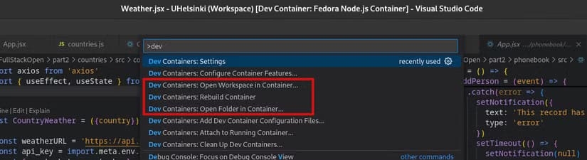 devcontainer-options-1 أفضل الطرق لتحويل أوبونتو إلى بيئة تطوير مثالية للمبرمجين