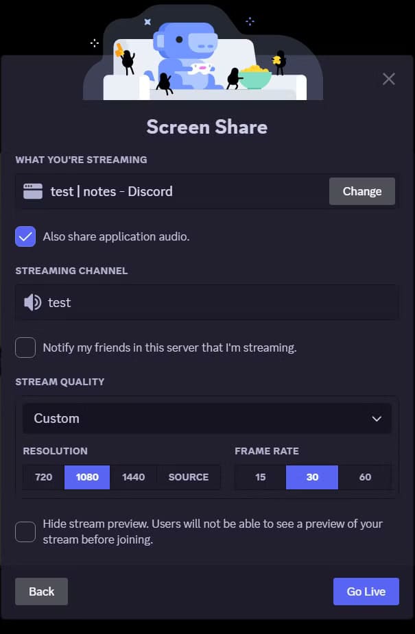 discord-screen-sharing-4 حلول فعّالة لإصلاح مشاكل البث على Discord بسهولة