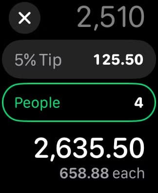 easily-split-bills-calculate-tips-on-iphone-apple-watch-10 أسهل طريقة لحساب الإكراميات وتقسيم الفواتير باستخدام iPhone وApple Watch
