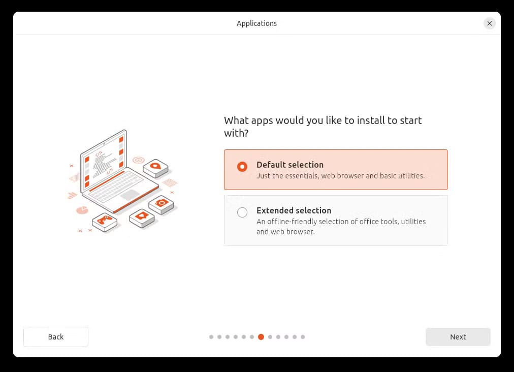 for-the-best-result-go-with-the-default-selection لماذا يعد تثبيت Ubuntu على جهاز MacBook Air القديم خطوة لم أندم عليها