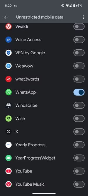 give-apps-access-to-mobile-data أفضل الطرق لتقليل استهلاك بيانات الهاتف على Android
