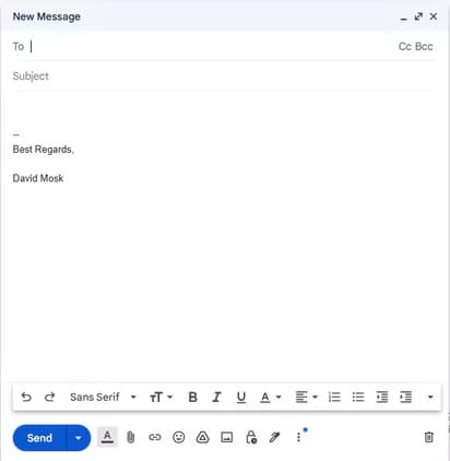 gmail-compose-email أفضل طريقة لاستخدام Gmail مع Microsoft Outlook لتجربة مميزة