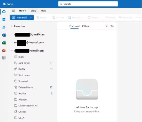 gmail-folder-for-gmail-account-1 أفضل طريقة لاستخدام Gmail مع Microsoft Outlook لتجربة مميزة