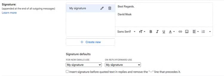 gmail-signature-setting أفضل طريقة لاستخدام Gmail مع Microsoft Outlook لتجربة مميزة