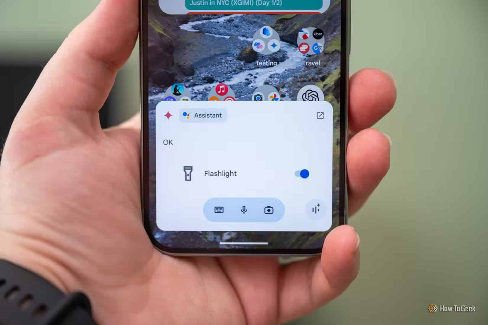 google-assistant-running-a-command-given-to-gemini-on-the-google-pixel-9-pro-1 طريقة بسيطة لتشغيل المساعد الشخصي على هاتف Android