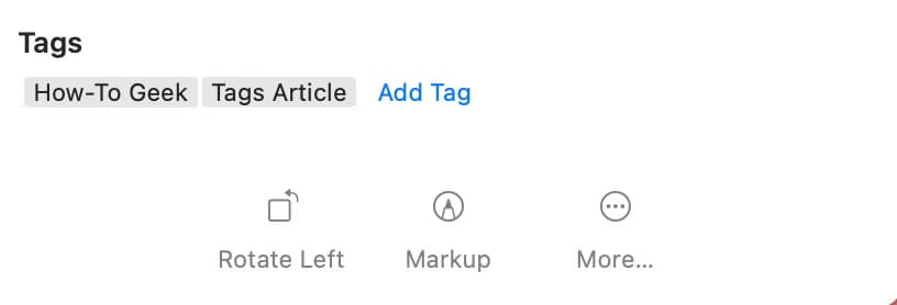 how-to-geek-and-tags-article-tags-on-a-file-in-finder-on-mac لماذا يجب عليك استخدام ميزة علامات الملفات في أداة البحث عن الملفات في Mac