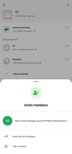 invite-whatsapp خطوات بسيطة لإنشاء مجتمع نشط على WhatsApp