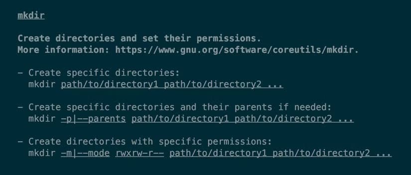 linux-tldr-example استخدام tldr لتعلم أوامر Linux بسهولة