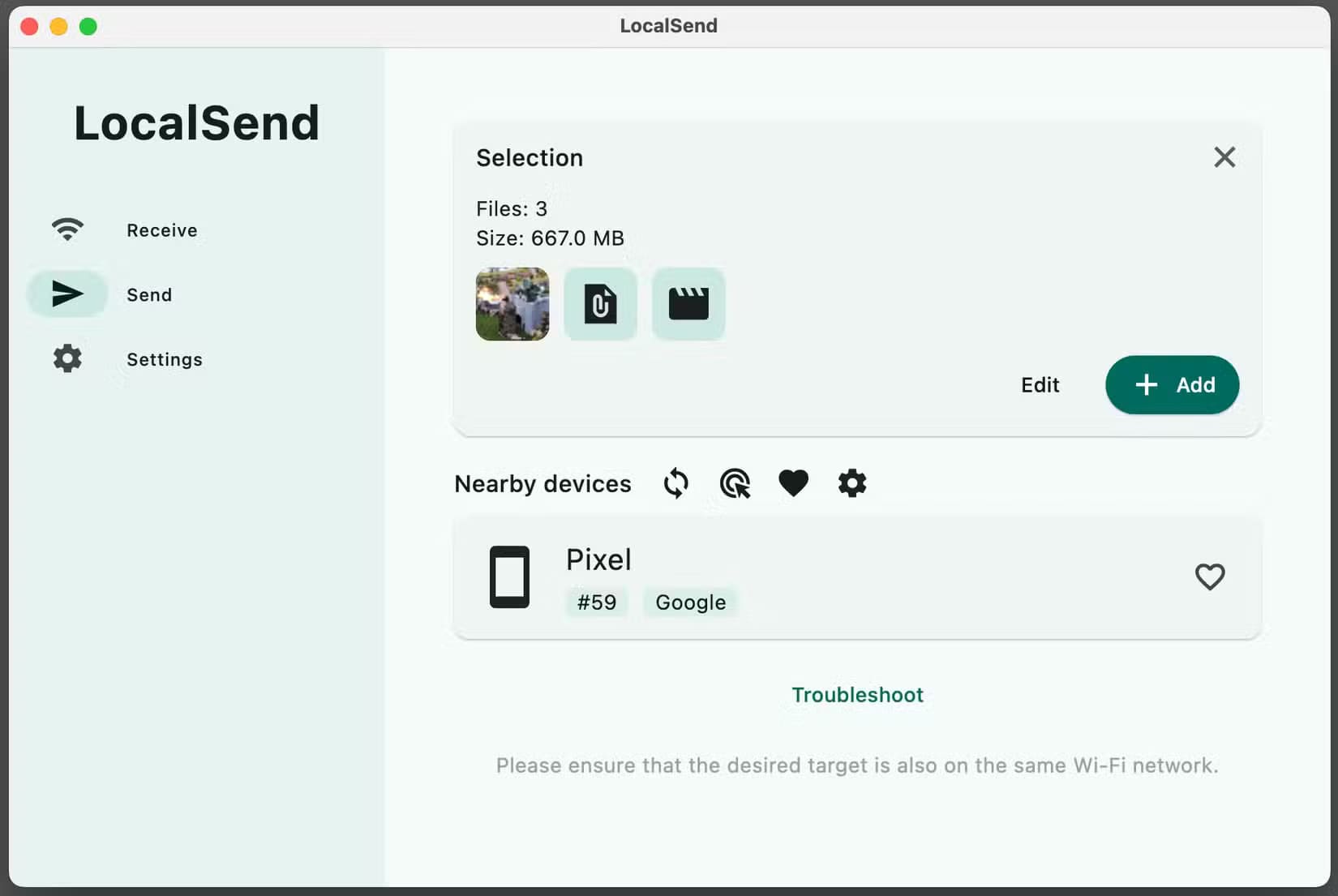 localsend أفضل 10 تطبيقات أساسية لتثبيتها على جهاز Mac الجديد
