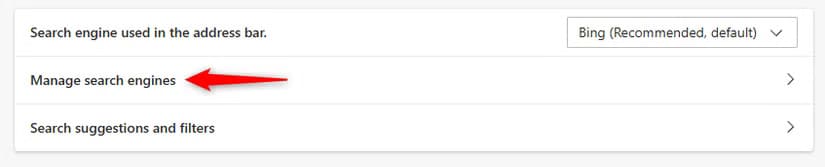 manage-search-engines-on-edge-s-settings-menu خطوات تعديل محرك البحث في Microsoft Edge لاستخدام Google