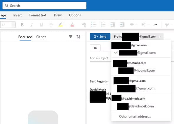 multiple-emails-in-outlook أفضل طريقة لاستخدام Gmail مع Microsoft Outlook لتجربة مميزة