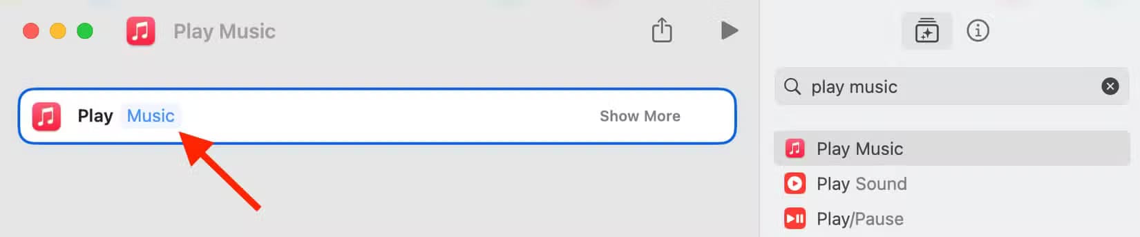 music-option-in-shortcuts-app-on-a-mac كيفية إضافة لمسات من البهجة لجهاز Mac في موسم العطلات