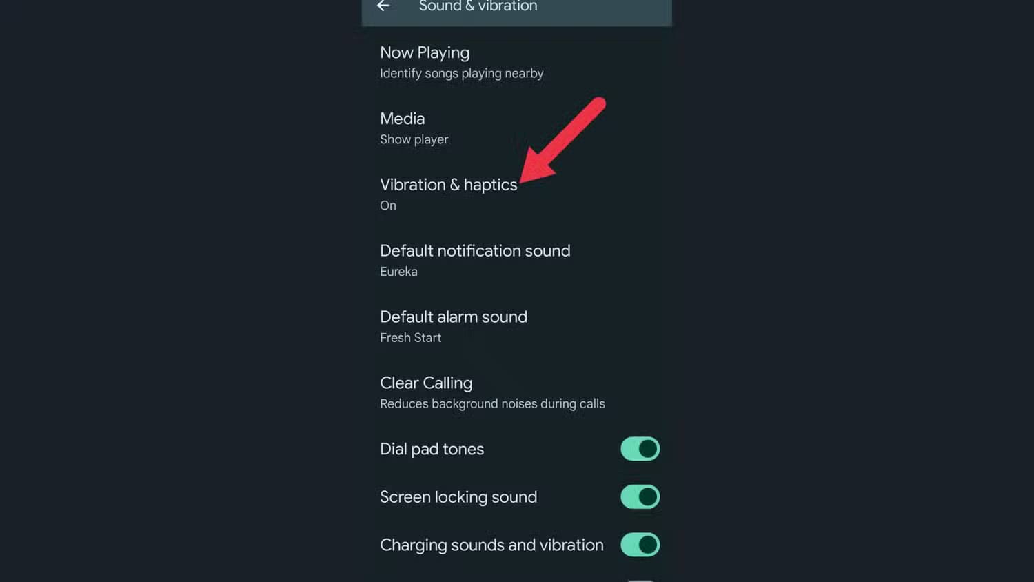 notification-vibration-step-2 10 إعدادات على أندرويد يجب تعطيلها دائمًا لحماية الخصوصية وتحسين الأداء