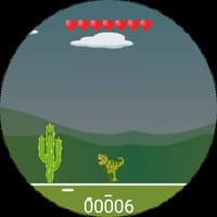 playing-cactus-run أفضل الألعاب التي يمكنك تشغيلها على ساعة Galaxy Watch لتجربة ممتعة
