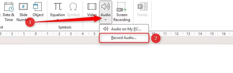 powerpoint-s-audio-drop-down-menu-in-the-insert-tab-1 طرق إبداعية للاستفادة من PowerPoint في حياتك اليومية