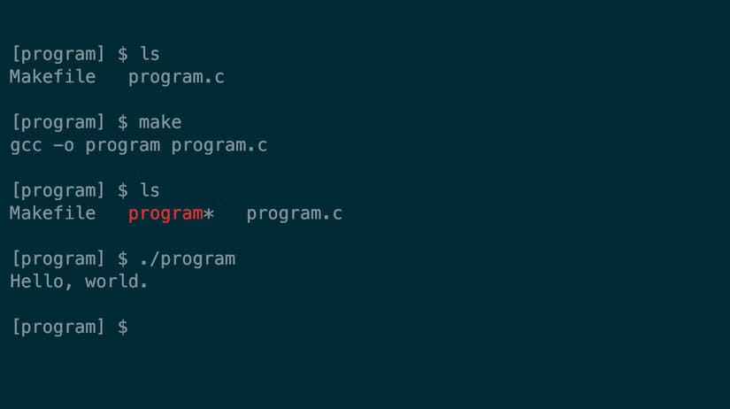 programming-make-basic فهم ملفات Makefiles ودورها في أتمتة المهام البرمجية