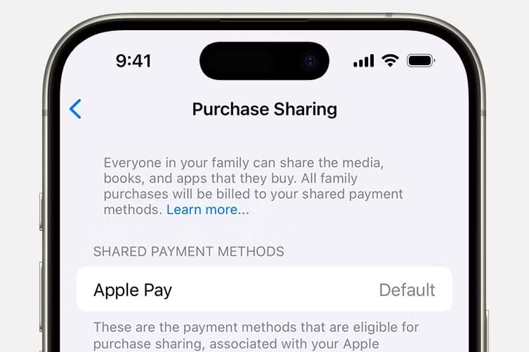 purchase-sharing-apple طريقة إعداد Apple Family Sharing وكيفية الاستفادة منها