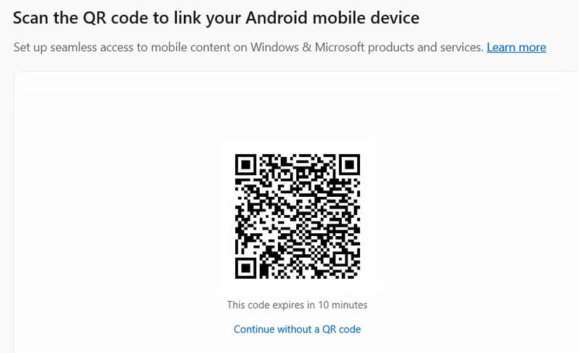 qr-code-to-link-your-andorid-device-1 أفضل طريقة لعرض تطبيقات Android على جهاز كمبيوتر Windows بسهولة