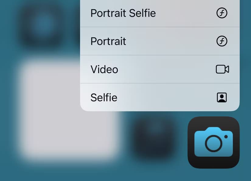 quick-actions-for-camera-app-on-iphone 10 نصائح لتوفير الوقت عند استخدام iPhone ستجعل يومك أسهل