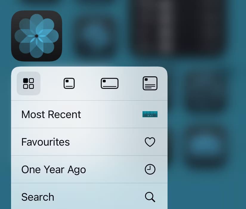quick-actions-for-photos-app-on-iphone 10 نصائح لتوفير الوقت عند استخدام iPhone ستجعل يومك أسهل