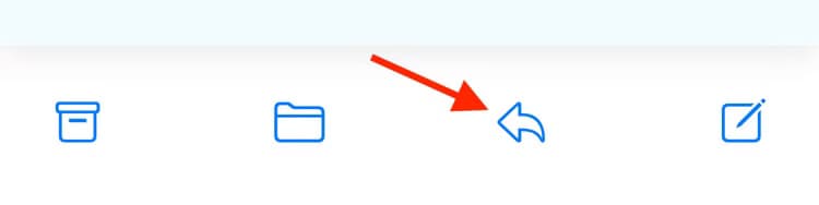 reply-arrow-icon-in-mail-app-on-iphone تعرف على كيفية إيقاف فئات البريد الإلكتروني على iPhone بسهولة