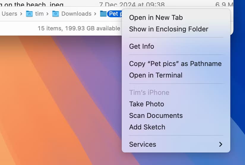 right-click-the-path-bar-to-see-more-options لماذا تفعيل شريط مسار Finder وأيقونة المسار على Mac يحسن تجربتك