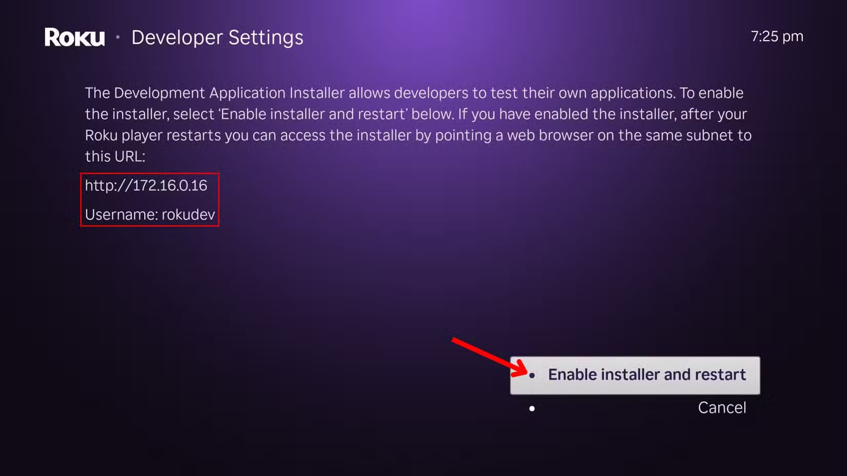 roku-developer-settings طريقة تفعيل وضع المطور وتحميل التطبيقات يدويًا على Roku بسهولة