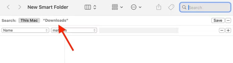 select-downloads-in-finder-on-mac أفضل المجلدات الذكية في Finder لتحسين تنظيم ملفاتك