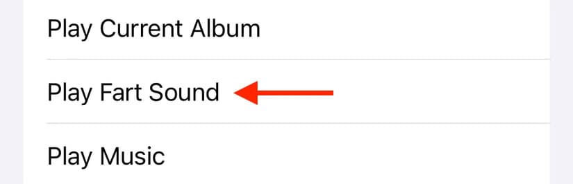 selecting-play-fart-sound-shortcut-in-iphone-accessibility-settings طرق مبتكرة للاستفادة من اختصارات الصوت على iPhone