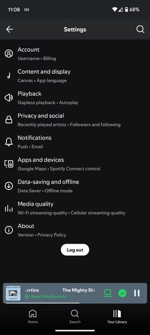 streaming-quality-settings-in-spotify أفضل الطرق لتقليل استهلاك بيانات الهاتف على Android