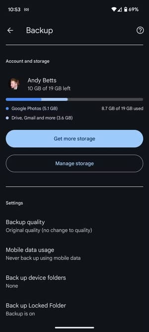 the-backup-settings-in-google-photos أفضل الطرق لتقليل استهلاك بيانات الهاتف على Android