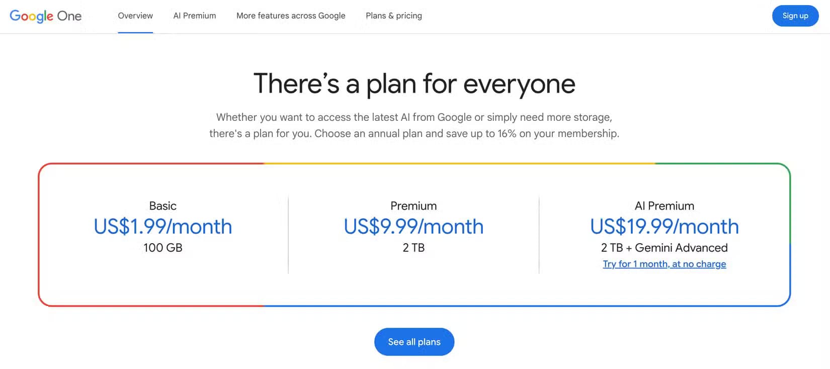 the-google-account-storage-upgrade-options كيف تتفوق Apple Pages على Google Docs في 7 جوانب رئيسية