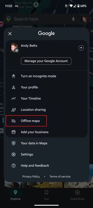 the-offline-maps-option-in-google-maps أفضل الطرق لتقليل استهلاك بيانات الهاتف على Android