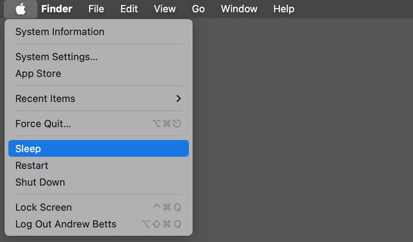 the-sleep-and-shutdown-settings-with-any-dots أهم وظيفة لمفتاح الخيار في أجهزة Mac وكيفية استخدامها بسهولة