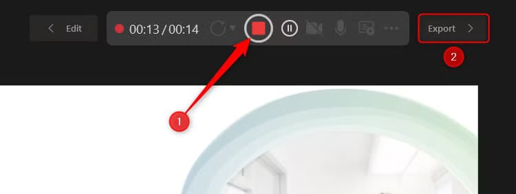 the-stop-icon-at-the-top-of-the-presenter-view-during-a-powerpoint-recording-is-highlighted-and-the-export-button-is-selected طرق إبداعية للاستفادة من PowerPoint في حياتك اليومية