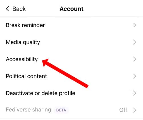 threads-settings-highlighting-accessibility-option طريقة إضافة النص البديل للصور في Threads لتحسين التفاعل مع المحتوى"