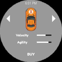 touch-round-game-different-car-options أفضل الألعاب التي يمكنك تشغيلها على ساعة Galaxy Watch لتجربة ممتعة