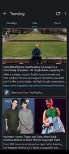 trending-news-articles-on-a-mastodon-server-in-the-pachli-mobile-app-135x300 تجربة شخصية مع Bluesky وTwitter والبحث عن بديل أفضل