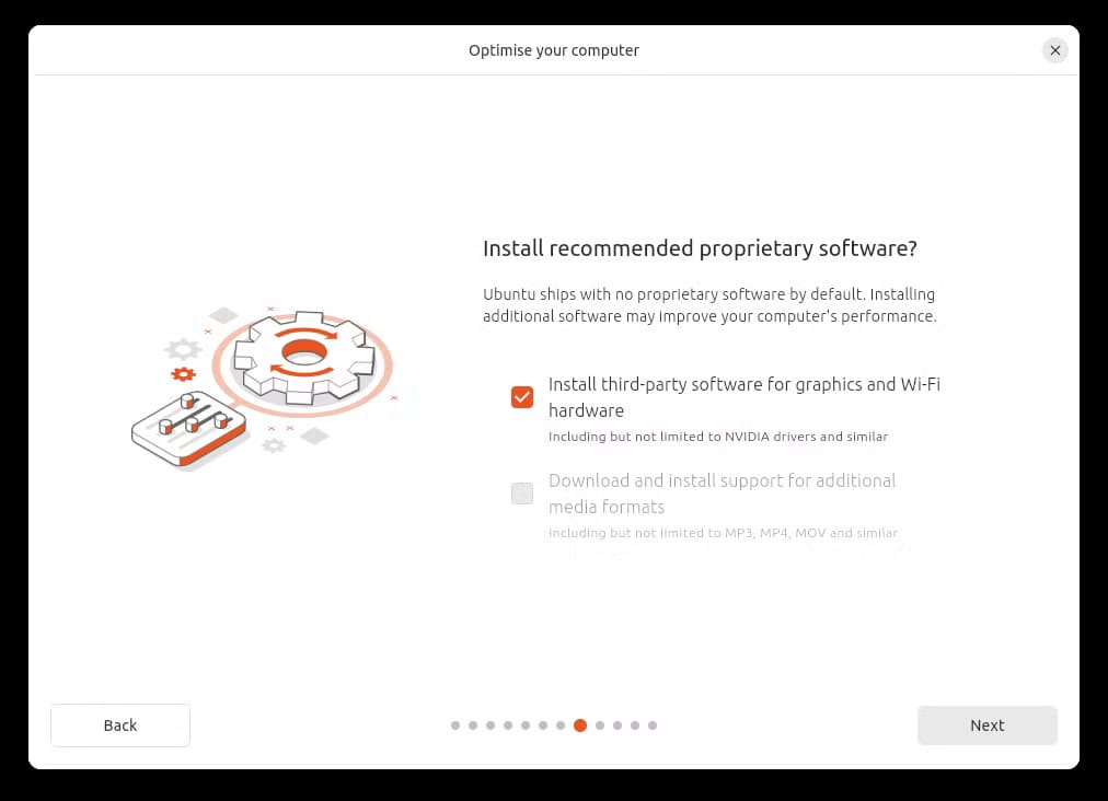 you-definitely-want-to-install-the-recommended-proprietary-software لماذا يعد تثبيت Ubuntu على جهاز MacBook Air القديم خطوة لم أندم عليها