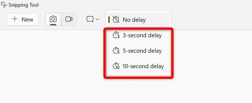 2-selecting-the-time-delay-to-take-a-delayed-screenshot-using-the-snipping-tool-in-windows أفضل ميزات Snipping Tool التي تُسهل التقاط الشاشة باحترافية