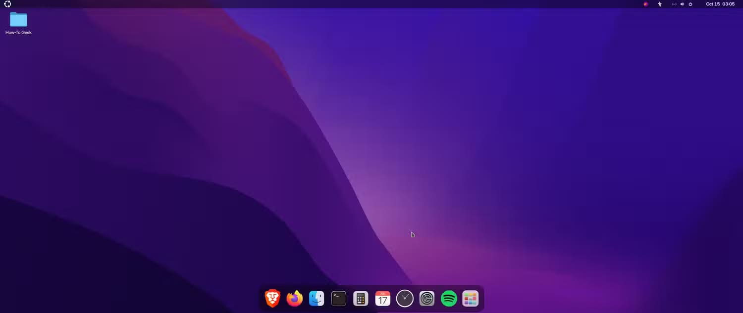 20-final-results-ubuntu-looking-like-macos الفرق بين GNOME وKDE Plasma واختيار الأفضل بينهما لأجهزة سطح المكتب بنظام Linux
