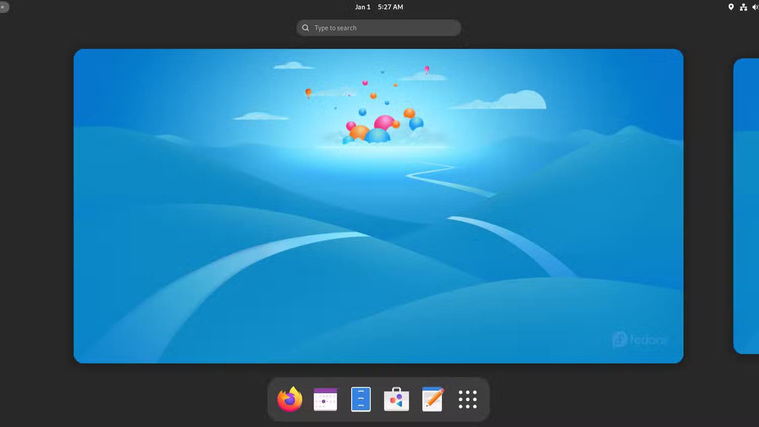 2a-gnome-activities-oveview الفرق بين GNOME وKDE Plasma واختيار الأفضل بينهما لأجهزة سطح المكتب بنظام Linux