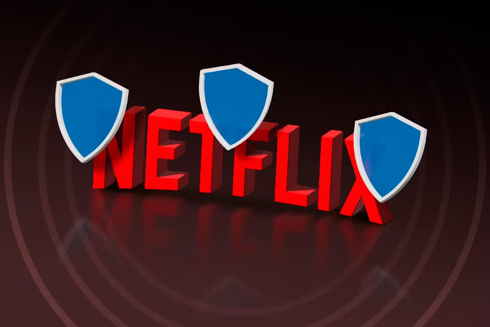 3d-netflix-logo-with-some-shields-around كيف تختار شبكة VPN بأسعار معقولة دون التنازل عن الجودة